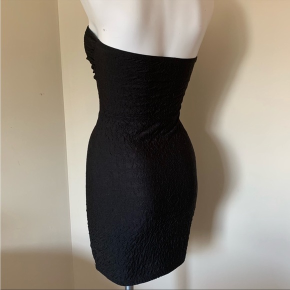 Body Central Black Crepe Strapless Dress - Picture 5 of 5